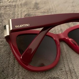 Valentino red sunglasses
